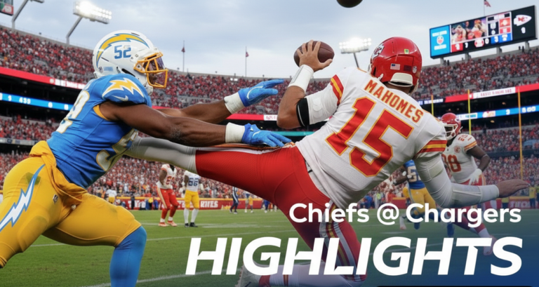 chargers vs kansas city chiefs match player stats