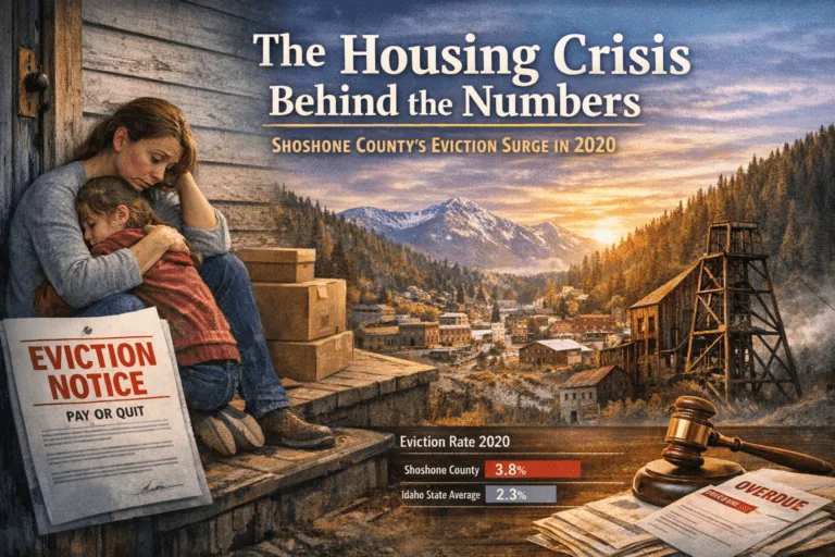 shoshone county formal eviction rate 2020 idaho