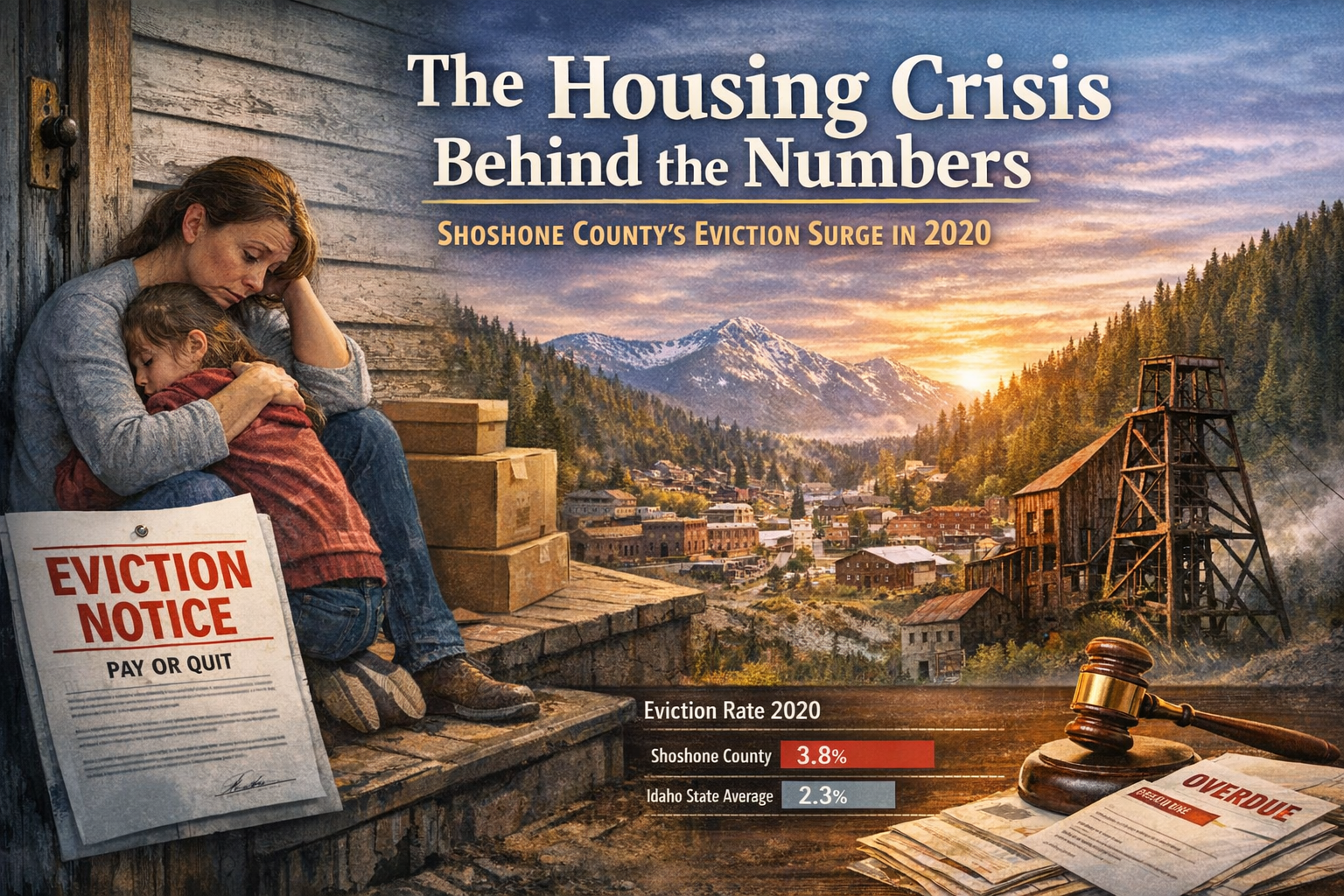 shoshone county formal eviction rate 2020 idaho