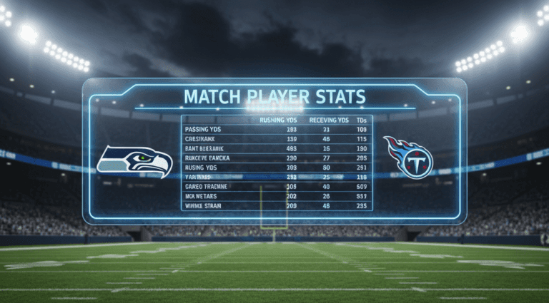 seahawks vs tennessee titans match player stats