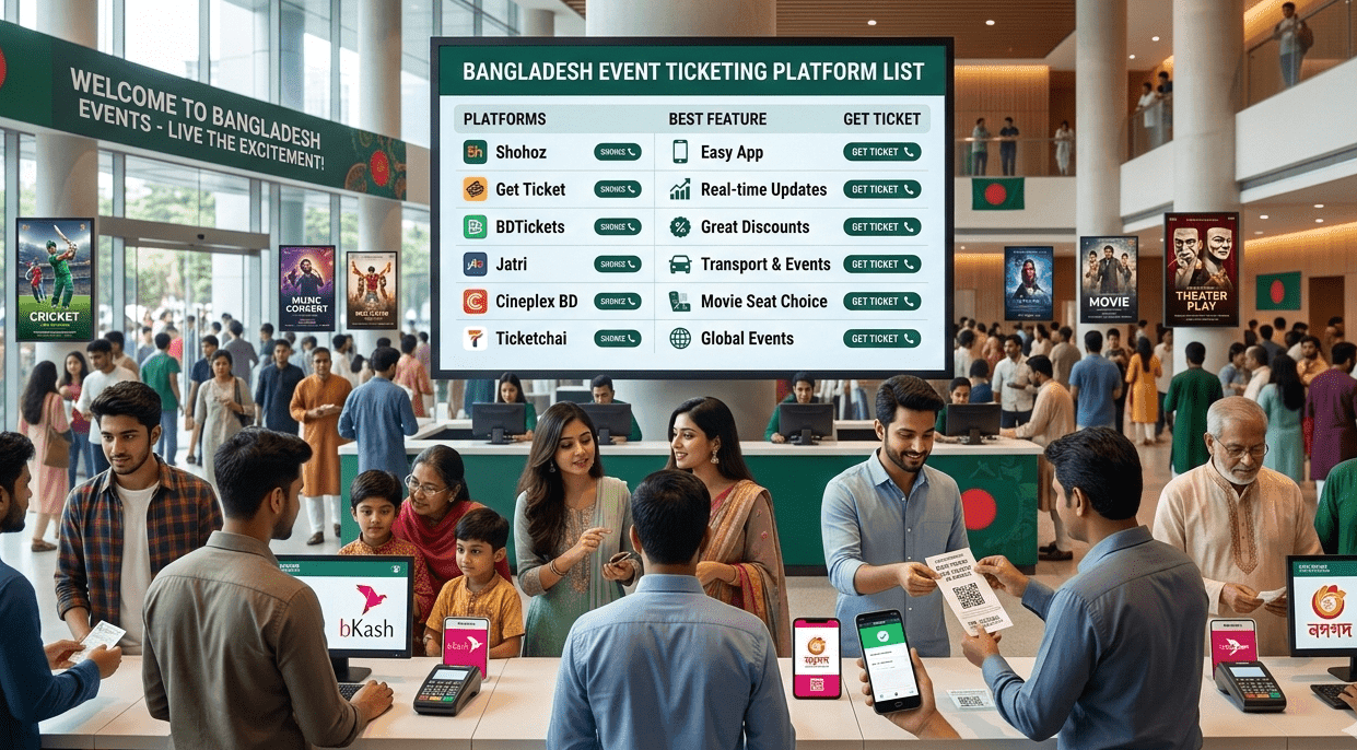 bangladesh event ticketing platform list get ticket