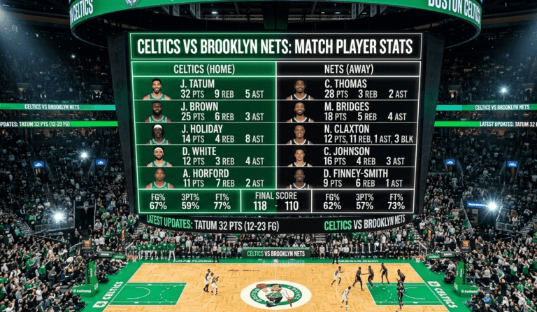 celtics vs brooklyn nets match player stats