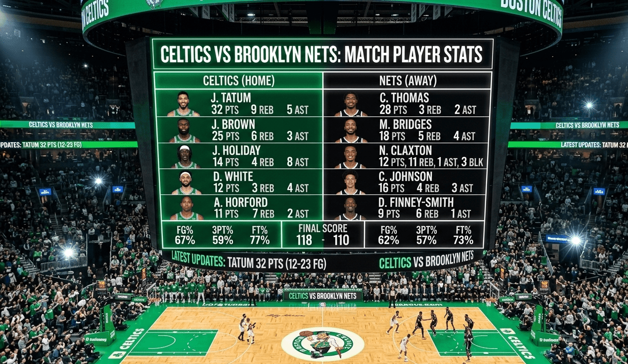 celtics vs brooklyn nets match player stats