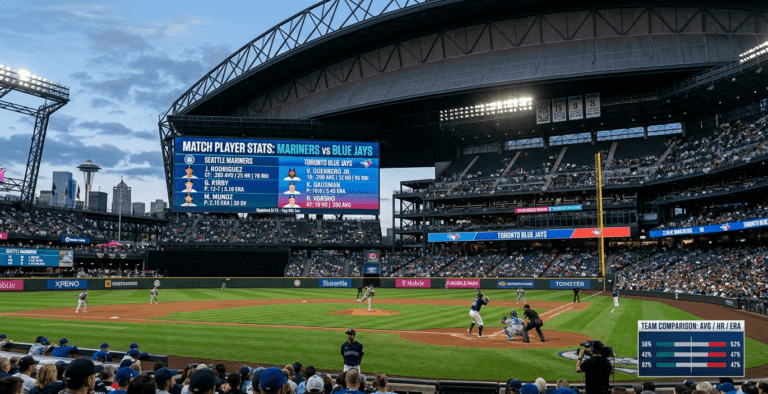 seattle mariners vs toronto blue jays match player stats