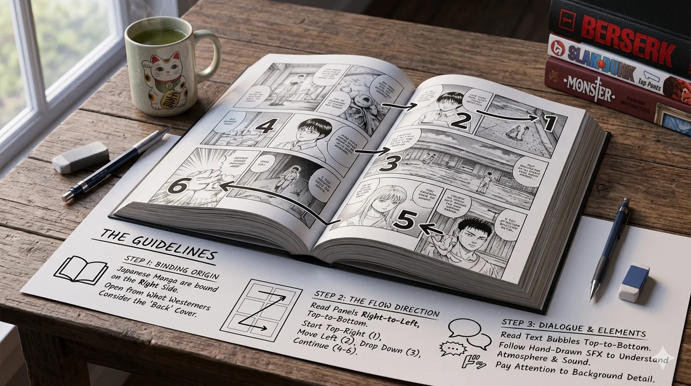 how to read manga