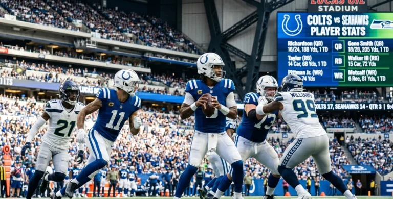 colts vs seahawks match player stats