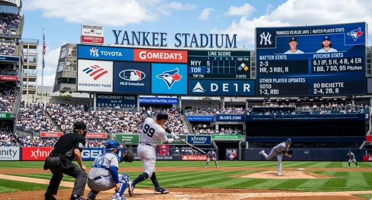 new york yankees vs toronto blue jays match player stats