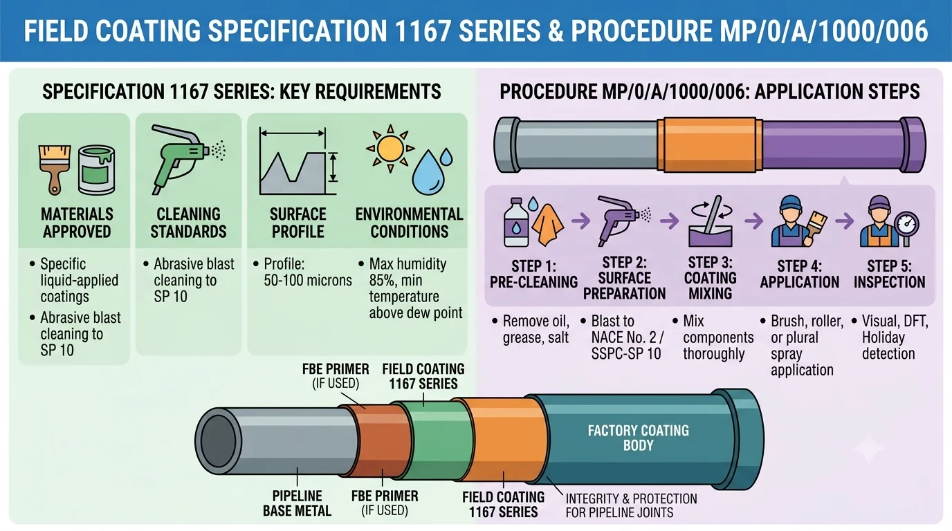 field coating specification 1167 series and procedure mp/0/a/1000/006