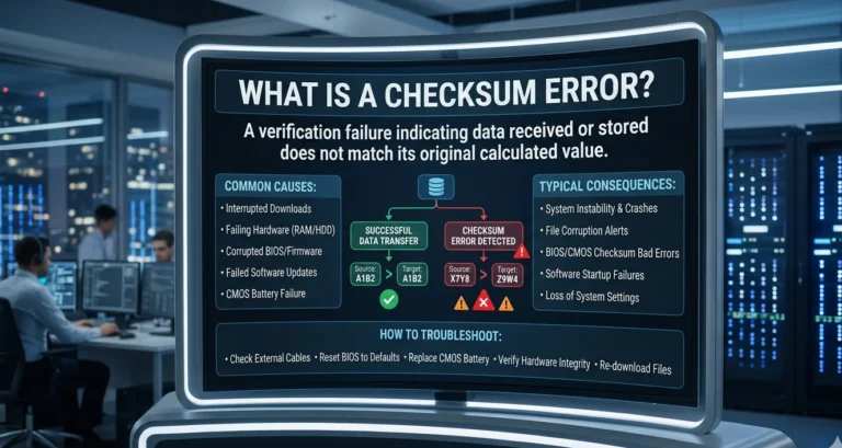 what is a checksum error