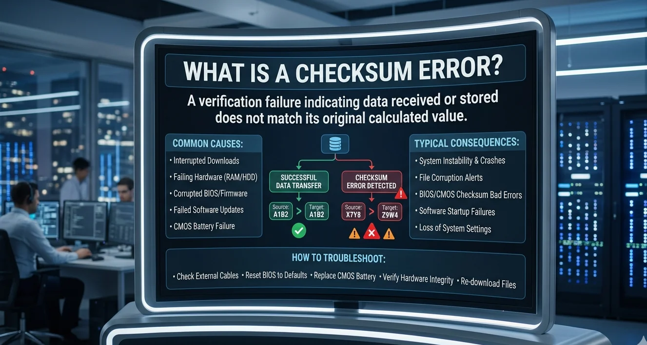 what is a checksum error