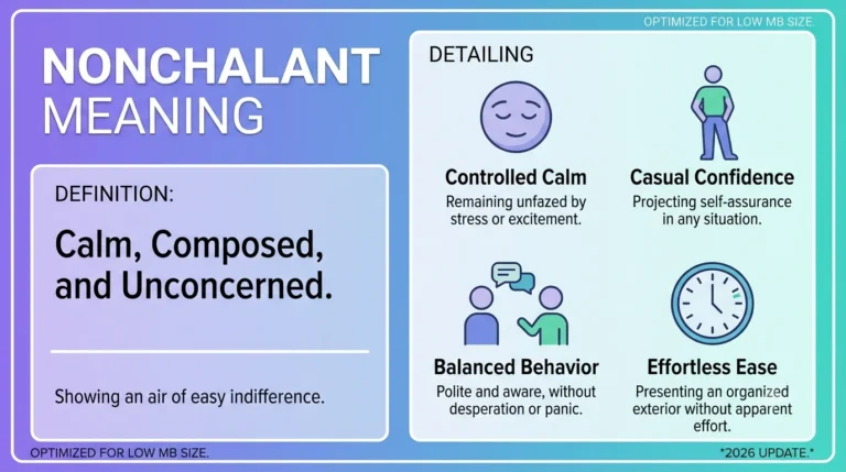 nonchalant meaning