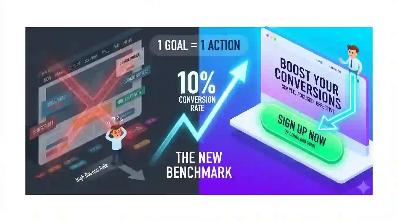 what is a landing page conversion