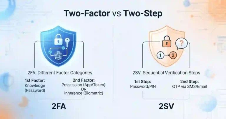 what is two factor vs two step