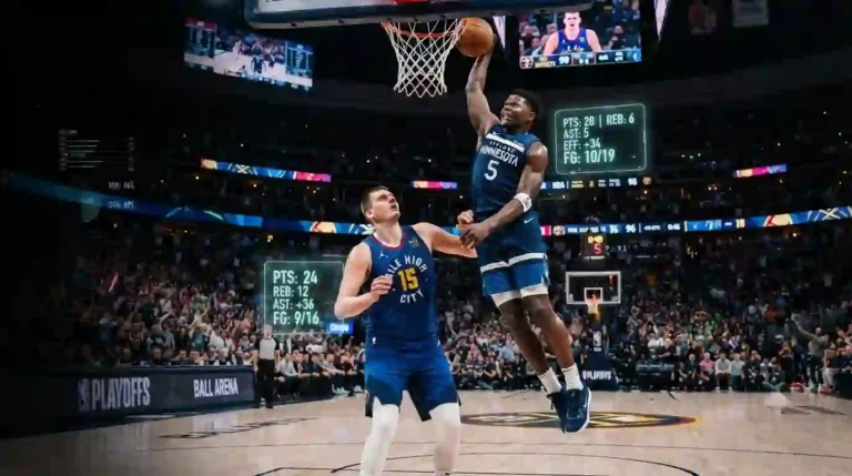 timberwolves vs denver nuggets match player stats