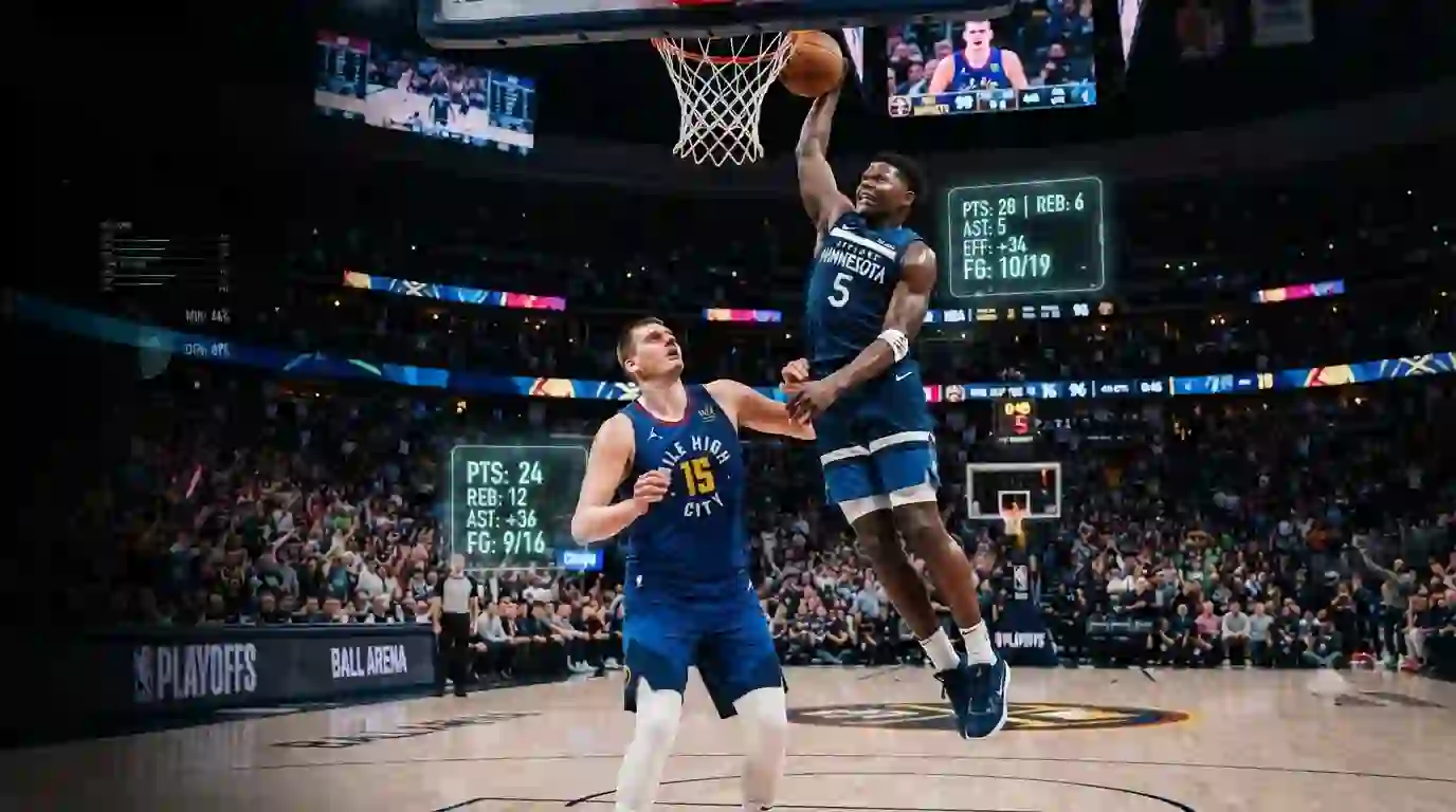 timberwolves vs denver nuggets match player stats