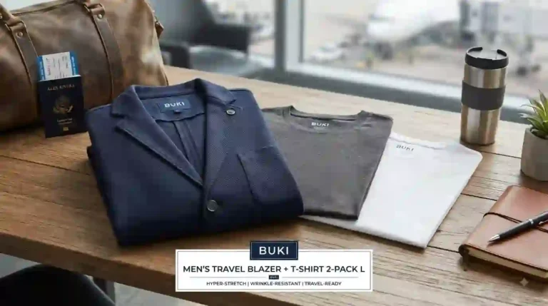 men's buki travel blazer + t-shirt 2-pack l